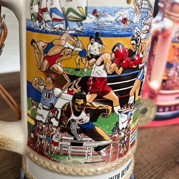 Anheuser Busch 1988 Olympic Summer Games Stein - Picture 3 of 9